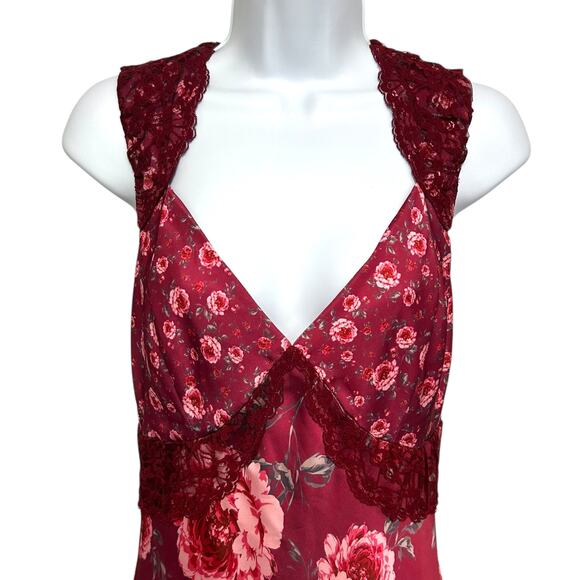 Avec Les Filles Floral Maxi Dress - Red and Pink - Picture 4 of 6